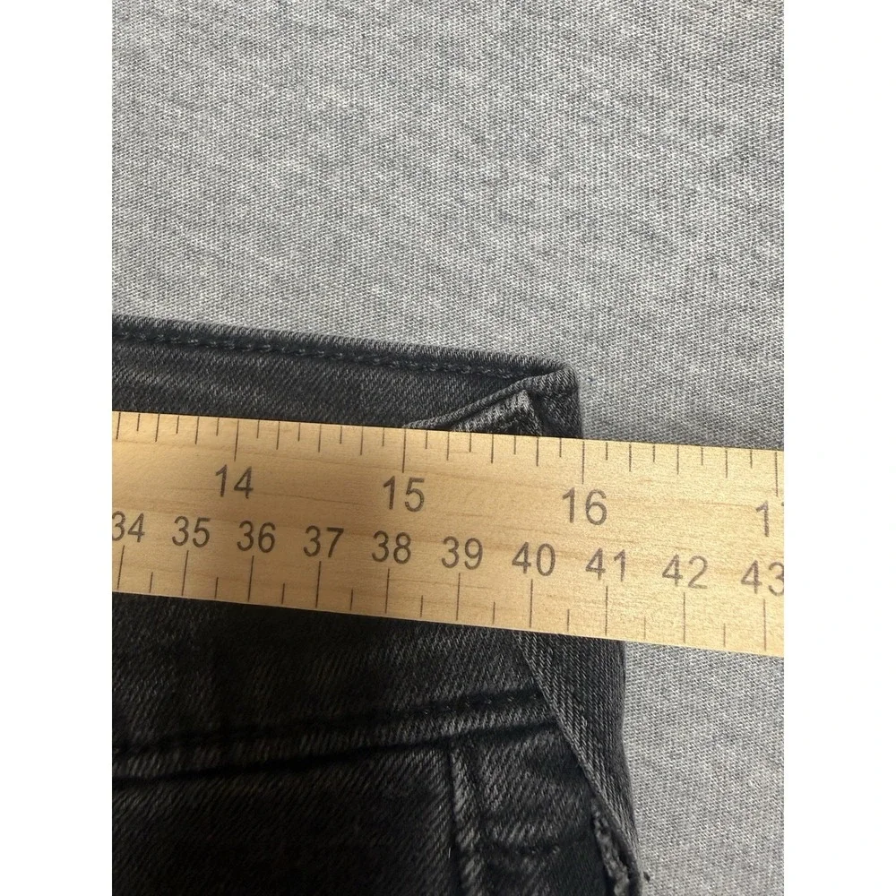 True Religion Shorts Mens 32 Black Ricky Relaxed‎ Straight Jorts Denim Cut Off